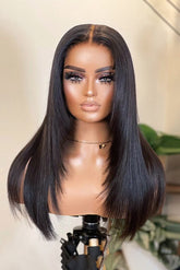 Peruca Lace Humana Lisa 50cm 13x4 HD - Tiffani